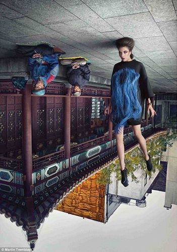 摄影师合成人体失重照 模特如精灵"游荡"(图)-大千