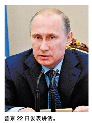 普京承诺将就马航事件向乌民间武装施压（图）