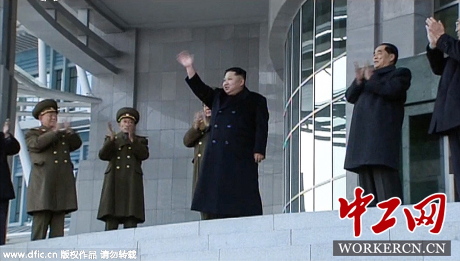 金正恩新年出席朝鲜科学技术殿堂竣工仪式(组