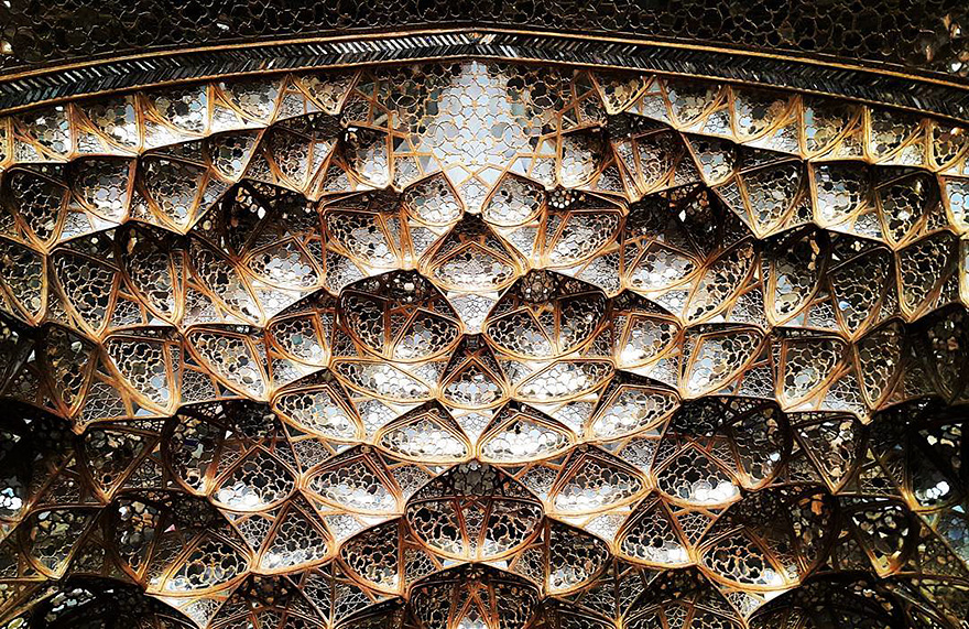 迷人的视觉之旅！探秘伊朗建筑美丽细节 繁复图案自带催眠（组图）