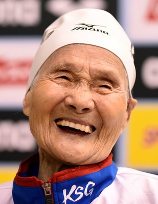 励志：迎奥运 百岁老人欲挑战游泳世界纪录(图)