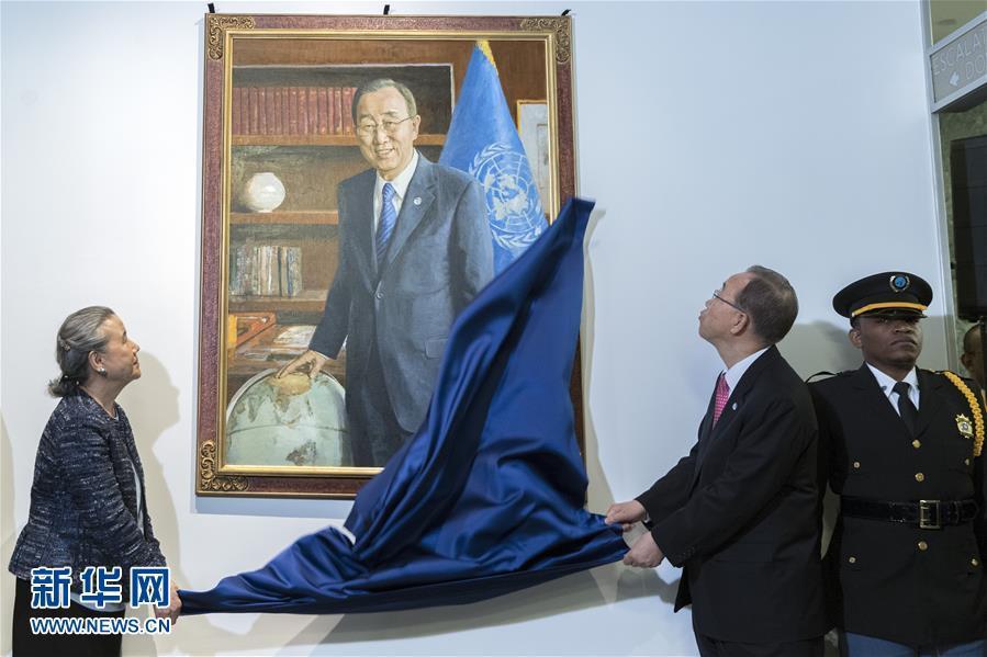 联合国挂起潘基文画像（组图）