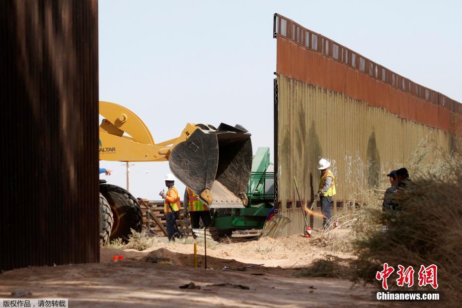 美国墨西哥边境墙开建 首期要花1800万美元(高