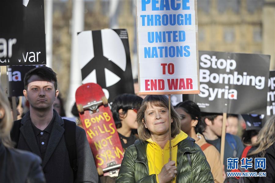 （国际）（1）英国伦敦举行反战游行